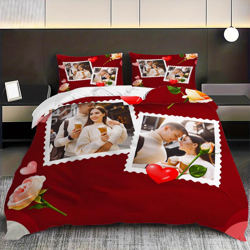 Customized images Duvet Cover Set Comforter Bedding Set 3D Children'S Quilt Cover King Size Bedroom Comforte Cute Printed