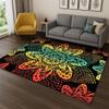 Bohemia Mandala Magic Flower Yoga Carpet Rug for Bedroom Living Room Sofa Playroom Doormat Home Decor,Kid Game Area Rug Non-slip