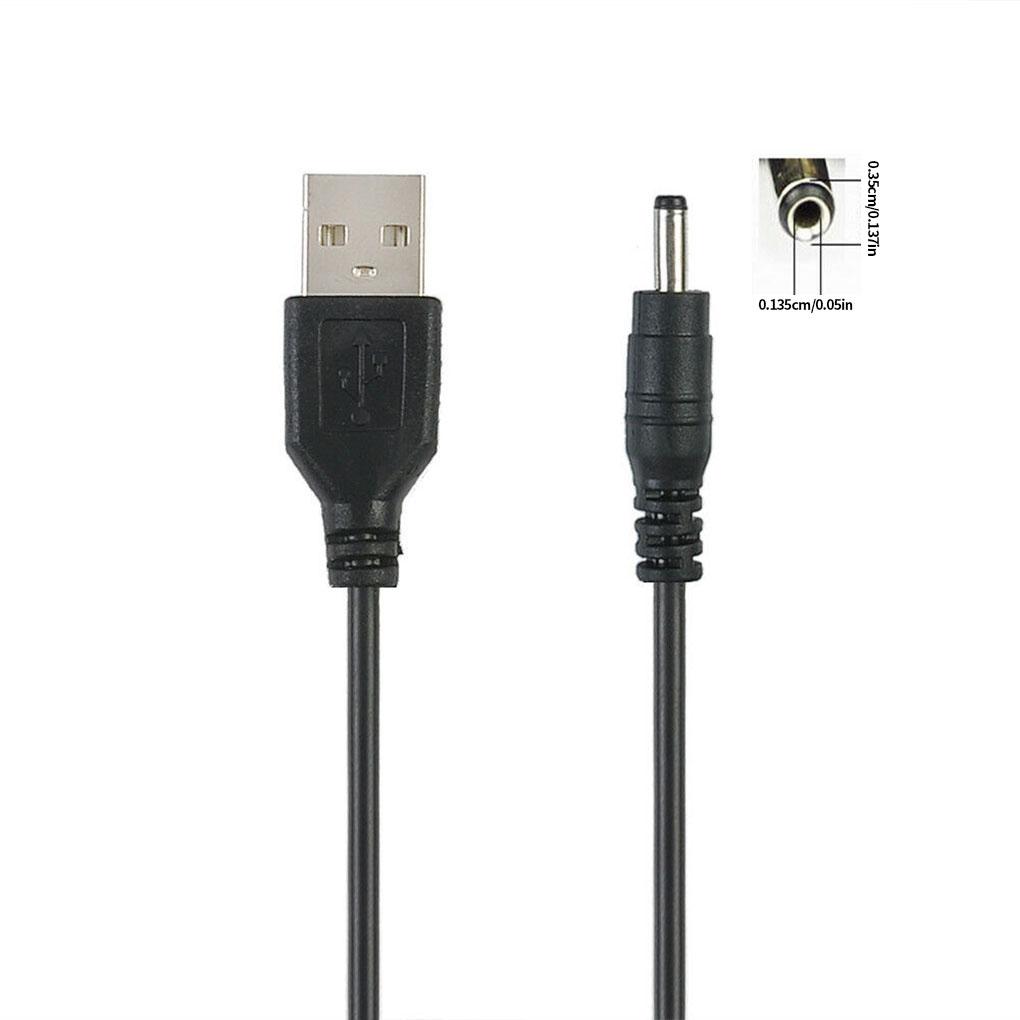 USB To DC Adapter Cable USB Charging Cable Converter Cord with 2 Male Connectors