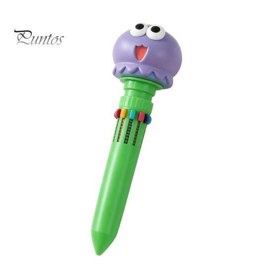 Gift Pens for Girls And Boys 10 in 1 Cartoon Ballpoint Pen, Multicolor Press Retractable Pens, Back to School Supplies Kids Smooth Writing Stationery