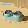 JINGRUIXIANG Elevated Slanted Double Cat Food & Water Bowl