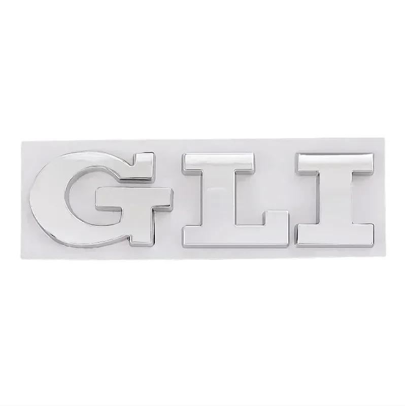 3D Metal Car Letters GLI Logo Rear Trunk Front Grill Badge Emblem Sticker Decals For Volkswagen VW Jetta MK2 MK4 MK5 MK6 MK7 MK8 zd1