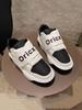 2025 Men's Casual Skate Shoes: Height-Boosting, Thick-Sole, Velcro, White Fashion Sneakers