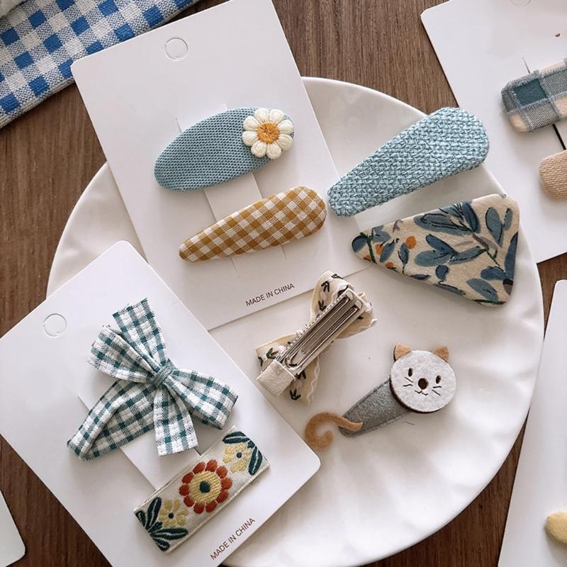 Women Hair Pin Barrette Hair Clip 2000s Trend Side Clip Fashionable Elegant Sweet Artistic Photo Props