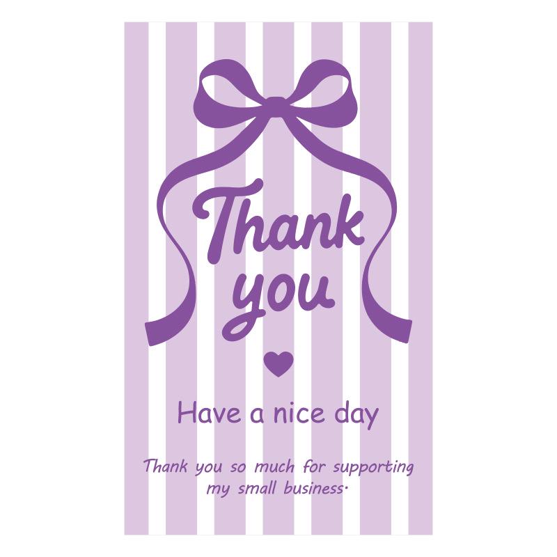In-Stock Rectangular Thank You Stickers for Airplane Box Sealing, Gift Box Packaging, Decorative Coated Paper, Self-Adhesive.