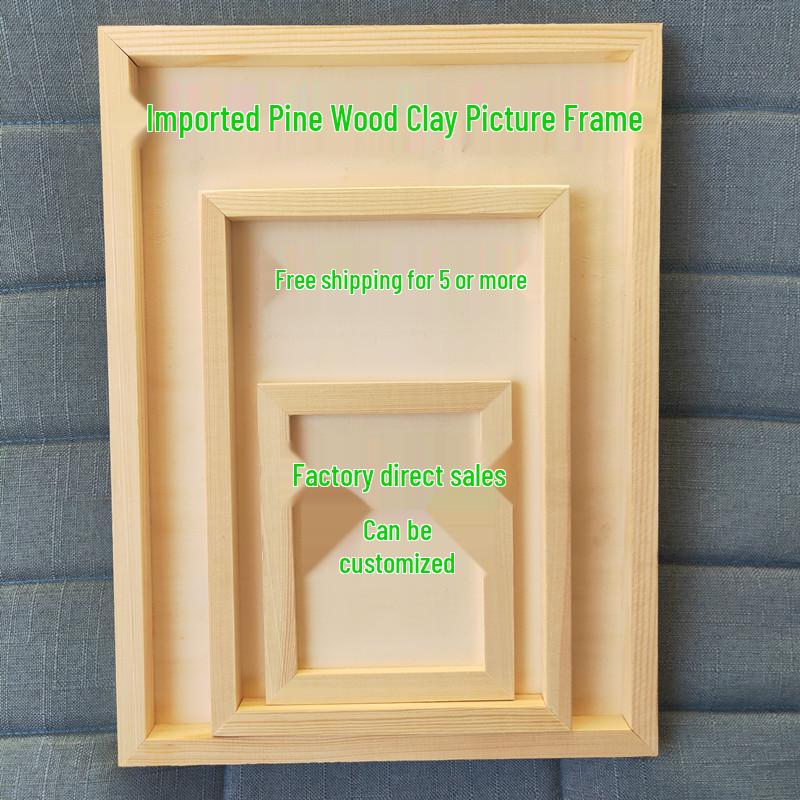 Handmade 3D Snow Mud Clay Picture Frame for Children