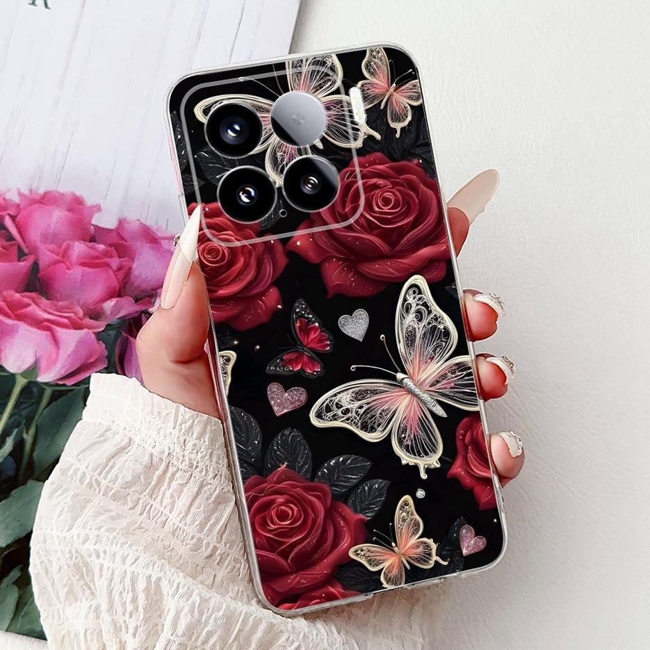 For Xiaomi Mi 15 Pro 5G Case New Luxury Painted Cover Soft Silicone Phone Case For Xiaomi 15 Pro Mi15 5G Back Cover Fundas Coque