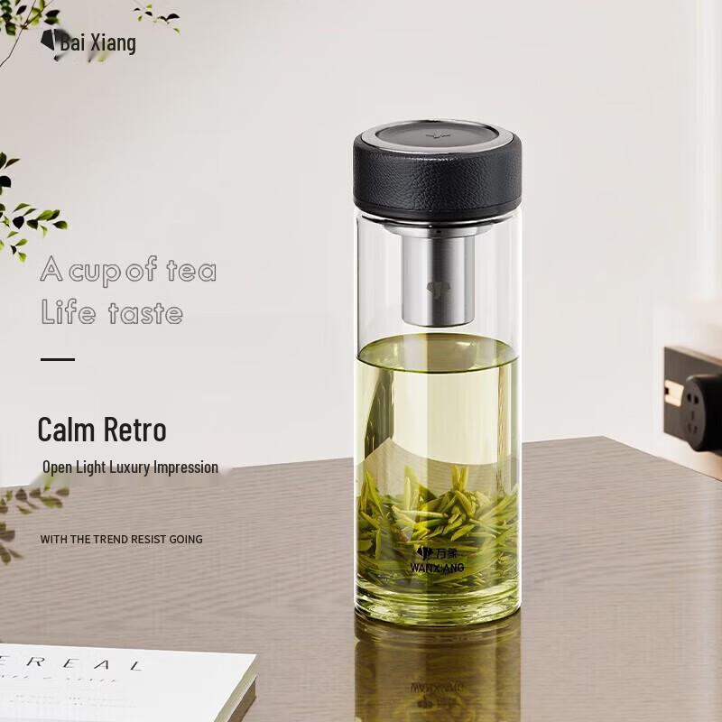 WANXIANG Large Capacity Single-Layer Glass Tea Cup