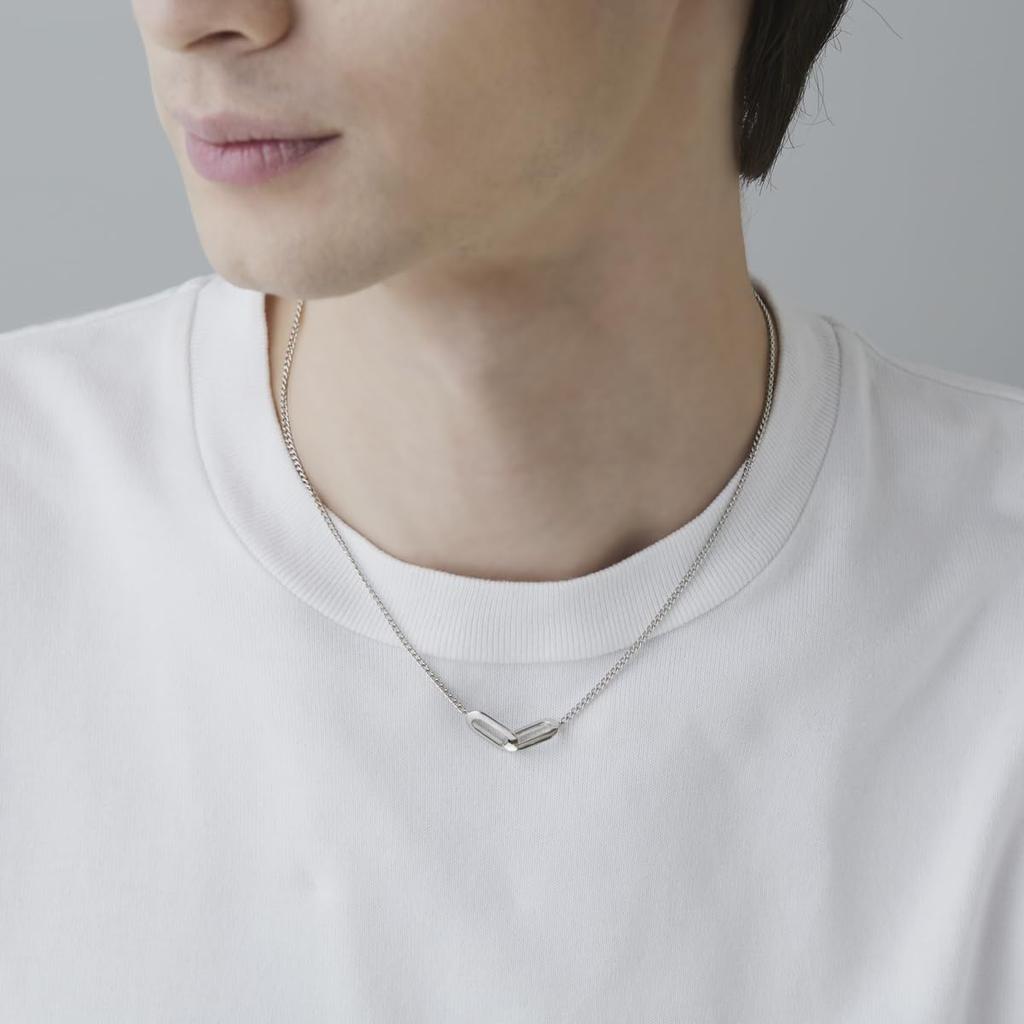 4.C.Homme Plus Silver Necklace 112334320904