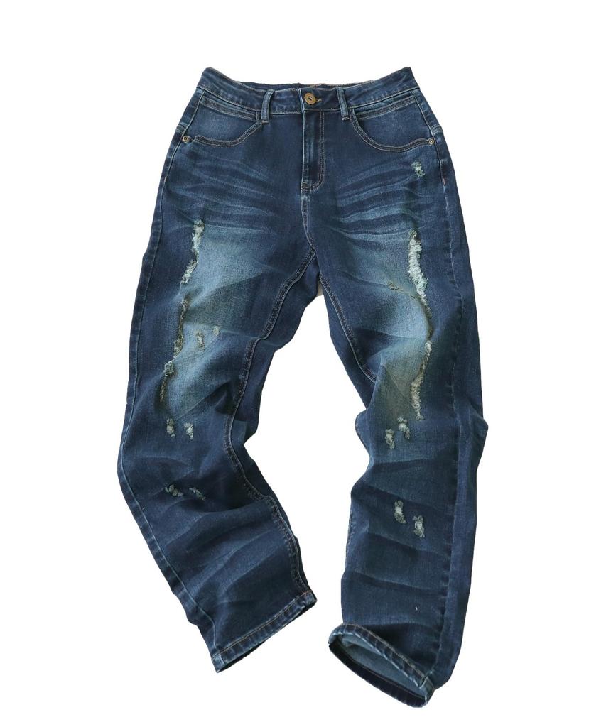 Antiqua Harako Denim XL Vintage Relaxed Comfortable Fit Women's Pants, PL-00036, (22), Blue, Fit,