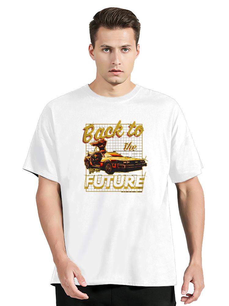 Back To The Future Vintage Car GRAPHIC T-Shirt Men Summer Cotton T Shirt Back To Future Clothing Oversized Tops Tees