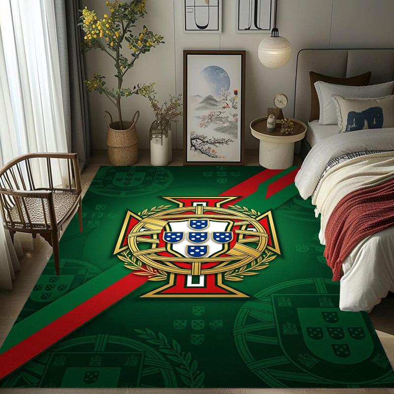 Portuguese Heritage Emblem Carpet Living Room and Bedroom Mats Home Decor Christmas Gifts Office Chair Cushion Bathroom Mat