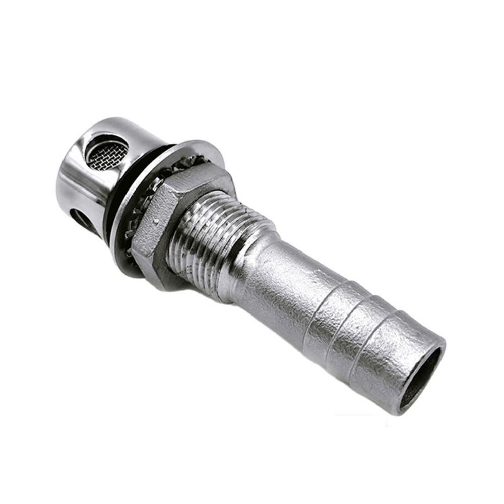 Practical Stainless Steel Boat Fuel Tank Vent Flush Mount Through Hull Gas Fuel Tank Vent Boat Yacht Marine Straight Air Vent