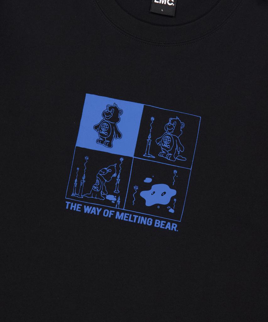 LMC Melting Bear Long Slv Tee Black