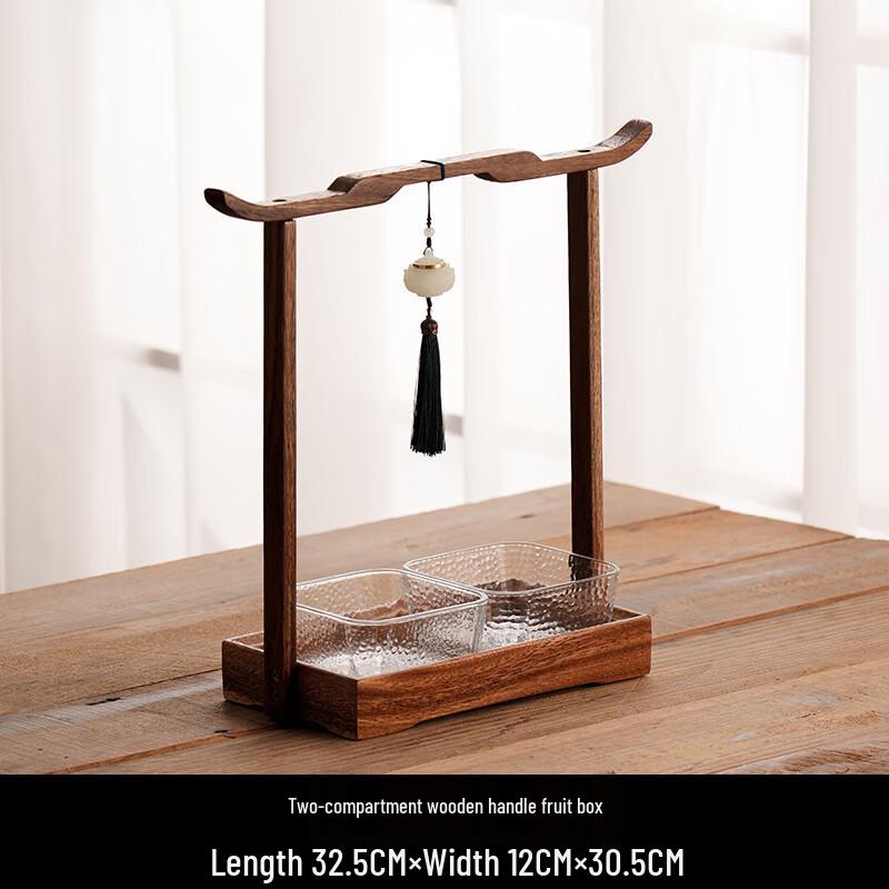 Südamerikanisches Nussbaumholz Serviertablett mit Griff