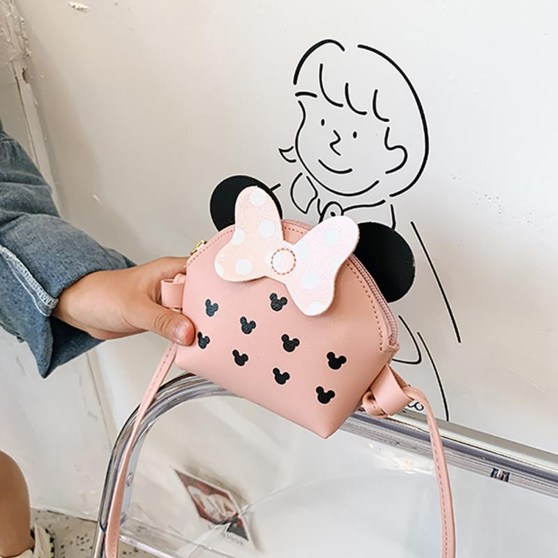 Roztomilá dětská holčička Kreslené tištěné tašky přes rameno Módní taška Messenger Bag Dětská peněženka na mince