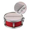 Btuty 12-inch Snare Drum Head with Drumsticks and Shoulder Strap Drum Key for Student Bands (Red)