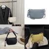Simple Solid Color Lychee Texture Women Casual Shoulder Bag For Casual Outings