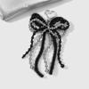 Sweet Red Cherry Pearl Keychain Ribbon Bowknot Keyring Bag Pendant Key Hanging Decoration For Best Friend Gifts