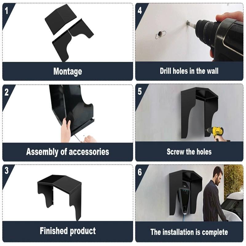 Stație de încărcare vehicule electrice WallBox Accesorii Acoperiș de protecție Post de încărcare Acoperiș Capac din oțel inoxidabil