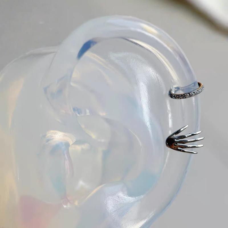 

Punk Demon Skull Hand Stainless Steel Ear Bone Nail For Women Allergy Prevention Jewelry Gifts