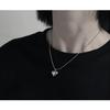 Stylish Metal Heart Pendant Necklace Multifuntional Jewelry Metal Texture Suitable for Everyday Wear and Parties