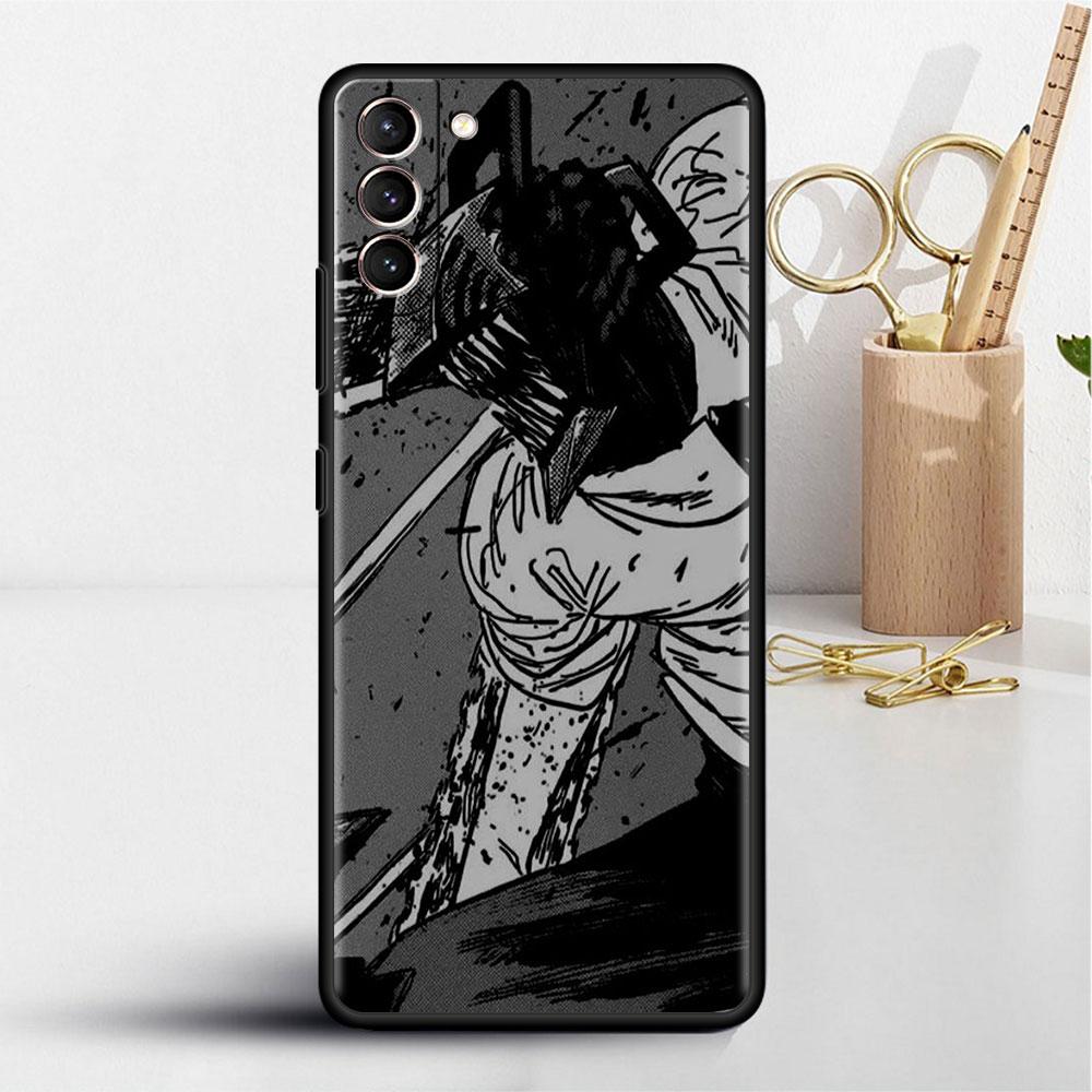 Case For Samsung Galaxy S22 S20 Ultra S21 FE S10 S9 Plus Note 20 10 Lite 9 Soft Phone Cover Shell Chainsaw Man Cool