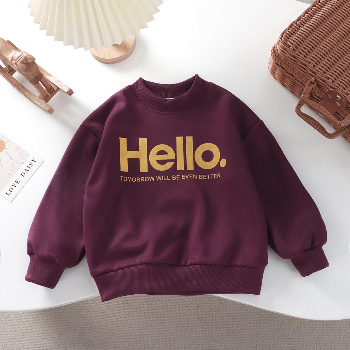 

Детское худи, круглый вырез, свободный крой, спортивное, с длинными рукавами, теплая кофта 80cm