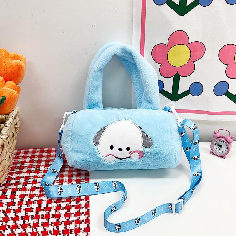 Sac à bandoulière en peluche de dessin animé mignon pour filles avec des designs adorables et un style polyvalent