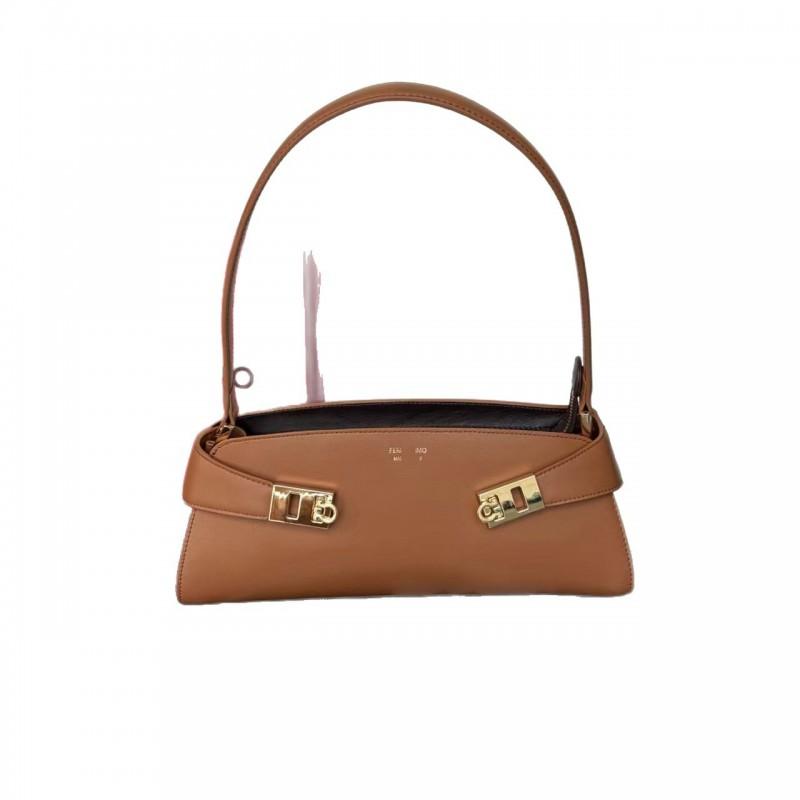 Womens Luxury Small Leather Tote Bag - Crossbody Shoulder Handbag Daily Commute Minimalist Style