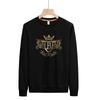 2023 European Style Slim Fit Men's Rhinestone Letter Sweatshirt