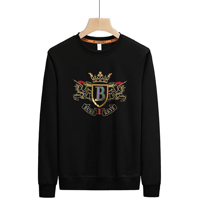 2023 European Style Slim Fit Men's Rhinestone Letter Sweatshirt