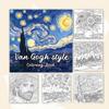 20 Sheets Multi Theme Coloring Book Graffiti Doodles Book Montessori Drawing Toys  Children