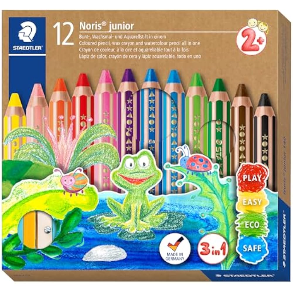 Staedtler Colored Pencils 12 Colors Norris Junior Water Color Pencils 140 C12