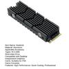 SSD 2280 NVMe Solid PS5 2280 Heatsink for Rapid Cooling M2 State Drive Hard