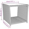 Vidaxl 3-Cz. Garden Furniture Set With Cushions, Grey Rattan Pe