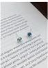S999 Sterling Silver Asymmetrical Sun Moon Star Stud Earrings with Enamel Design for Women