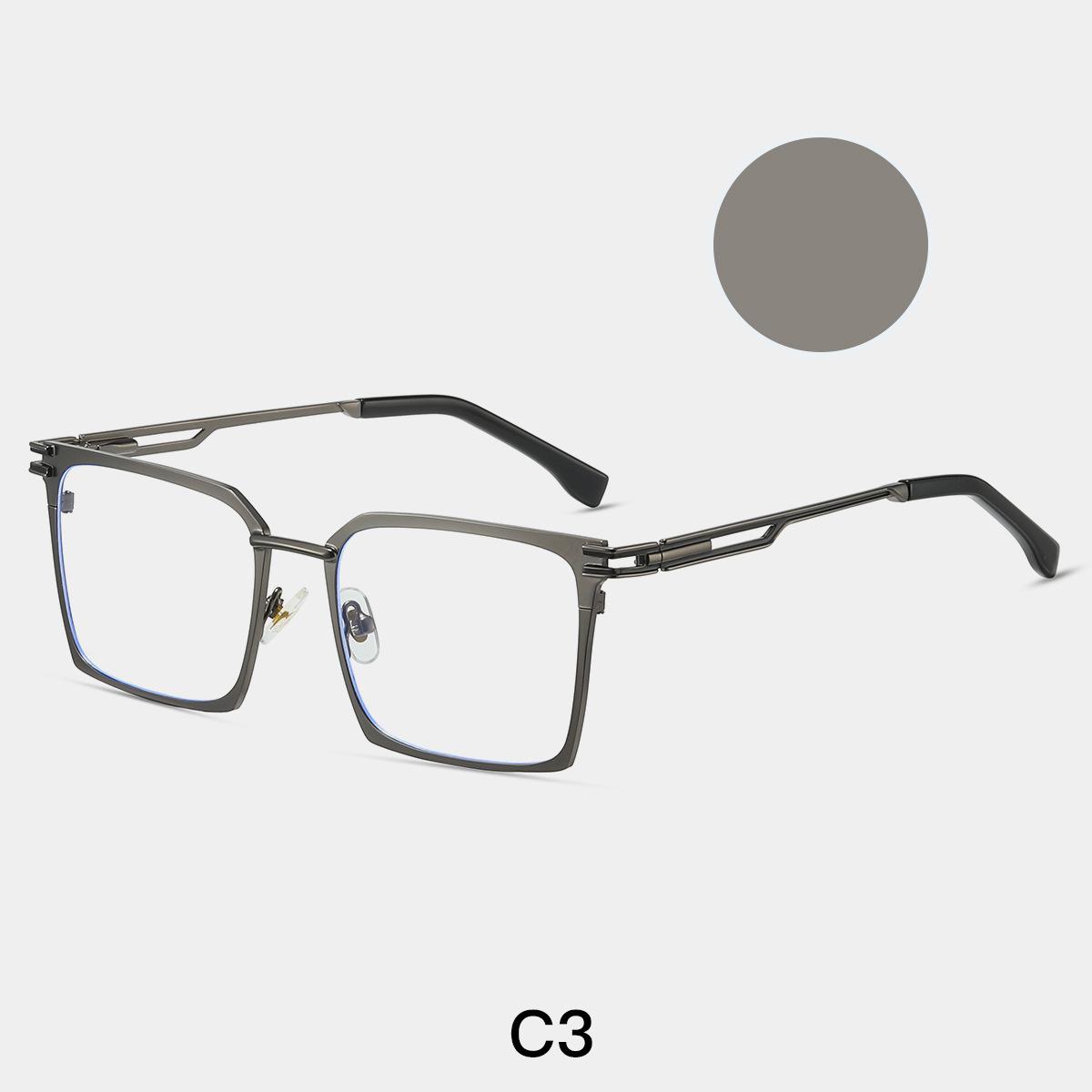 

New Metal Frame Reading Glasses TR90 Women Men Brand Square Anti-blue Light Myopia Prescription Eyeglass Astigmatism Glasses +600