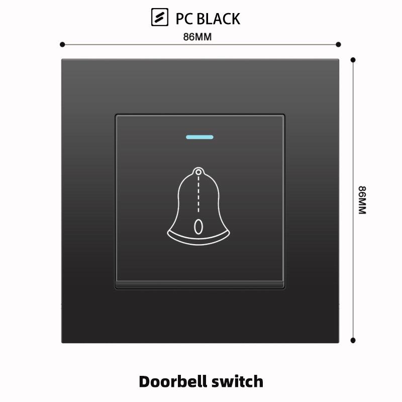 British 13A Socket with USB-C Fast Charging, Hong Kong & Macau Version, Black 3-Hole Square Pin 86 Panel