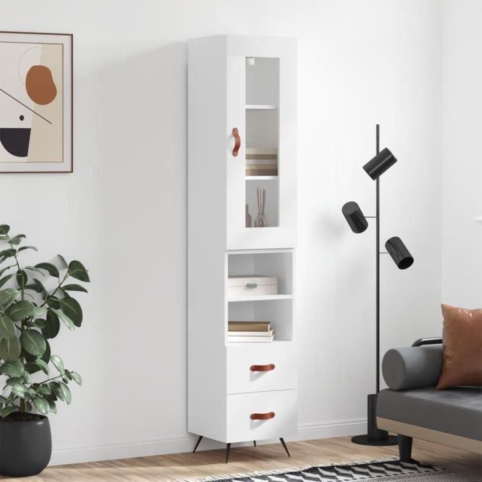 VidaXL Highboard White 34.5x34x180 Cm Engineered Wood 3199273