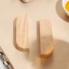 2Pcs Solid Wood Pan Insulated Handles Anti Scald Portable Bbq Plate Handle For Cookware Sauce Pan Sauteing Grilling Pan