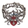 HX6F Mysterious Arachnid Theme Gothic Bracelet Rhinestones Decorated Accessory GiFT