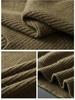 Men's Fashion Versatile Half-Zip 100% Wool Color Block Sweater
