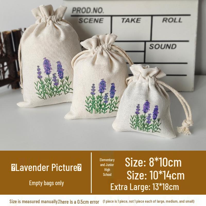 Large Custom Drawstring Sachet Bag - Empty Storage Bag with Lucky Bag Pattern Small 8x10cm
