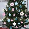 Christmas Ball 72 Pieces Festival Charm Pendant Shatterproof Ball Ornaments For Christmas Tree Fireplace Stair Banister Porch