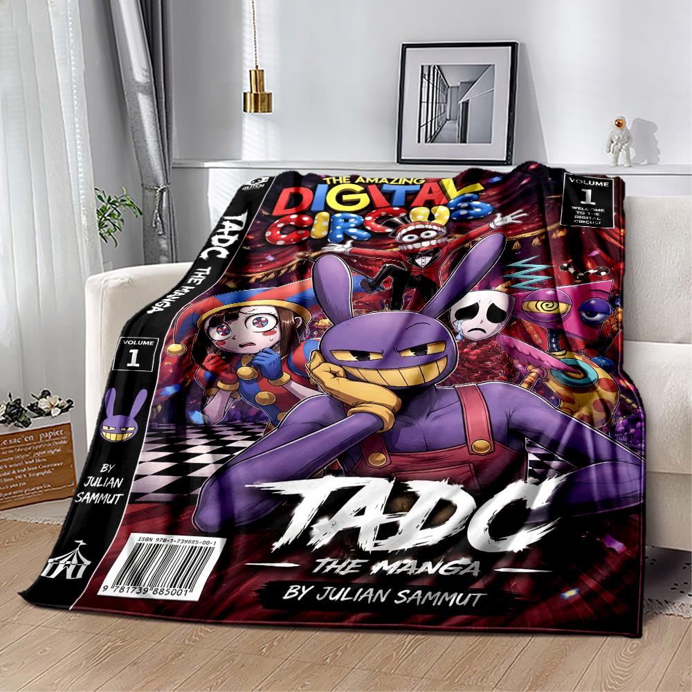 Digital Circus Blanket Soft Warm Cozy Great for Office Chair Picnics Couch Four Seasons Universal Modern Style Best Holiday Gift for Friends Family