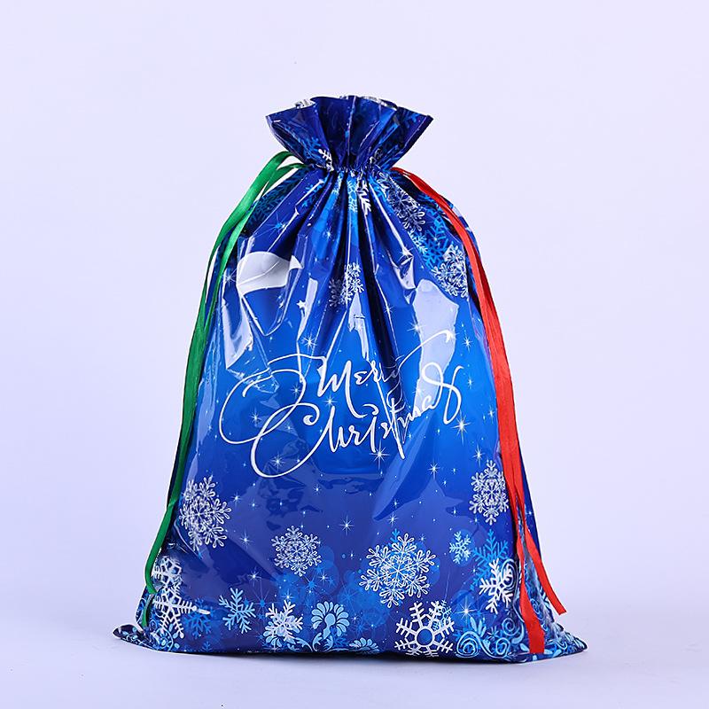 58x43cm / 49x69cm Large Capacity Christmas Gift Bag Sacks Cookies Storage Christmas Drawstring Bags Packaging Xmas Supplies 1PCS