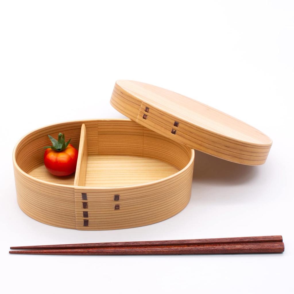 Wakayama Pass Wappa Bento Box Wooden Bento Box 17 x 11 Single Natural Store (Cedar Wood), cm, Layer, Color, A-13-272250
