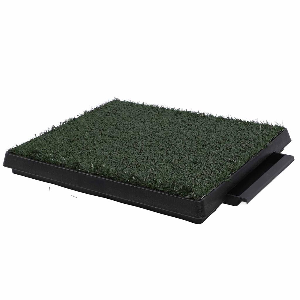 Dog Grass Potty Tray Large Capacity Reusable Odor Resistant Puppy Training Artificial Grass Pee Pad For Indoor Outdoor