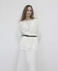 Ckusun Textured Oval Knit Cardigan_White